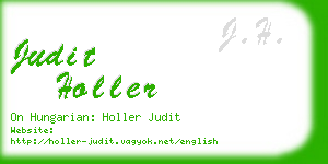 judit holler business card